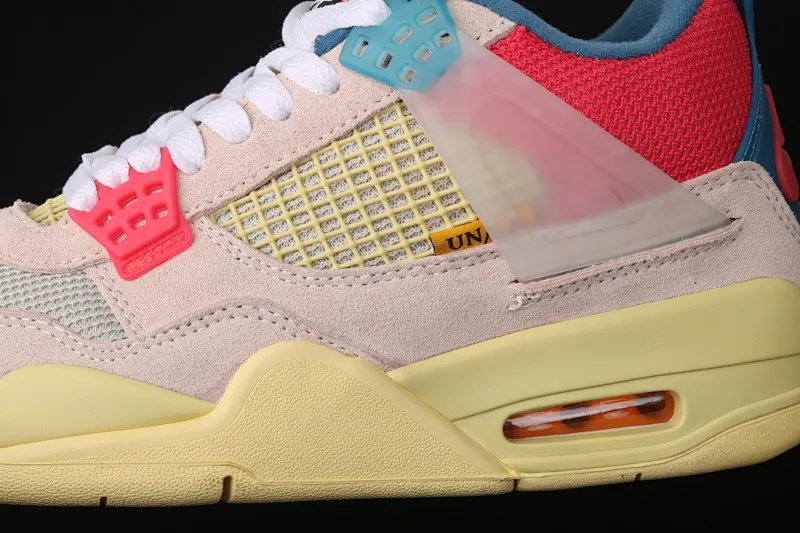 All categories Air Jordan Jordan series basketball shoes Air Jordan 4 G version Union LA x Air Jordan 4 Retro "Off Noir" AJ4 Joe 4 Union Pink Blue Knights DC9533-800